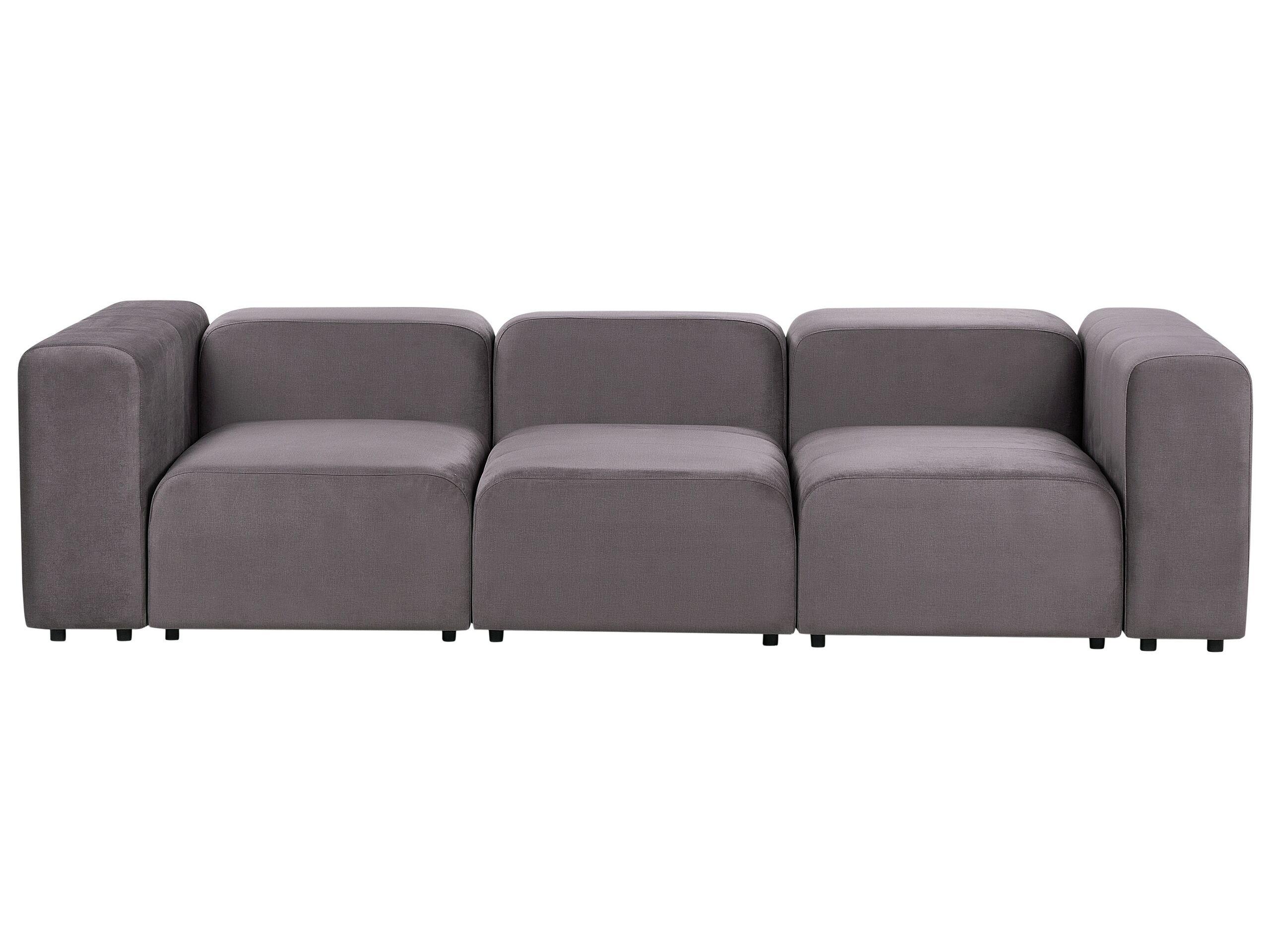 Beliani 3 Sitzer Sofa aus Samtstoff Modern FALSTERBO  