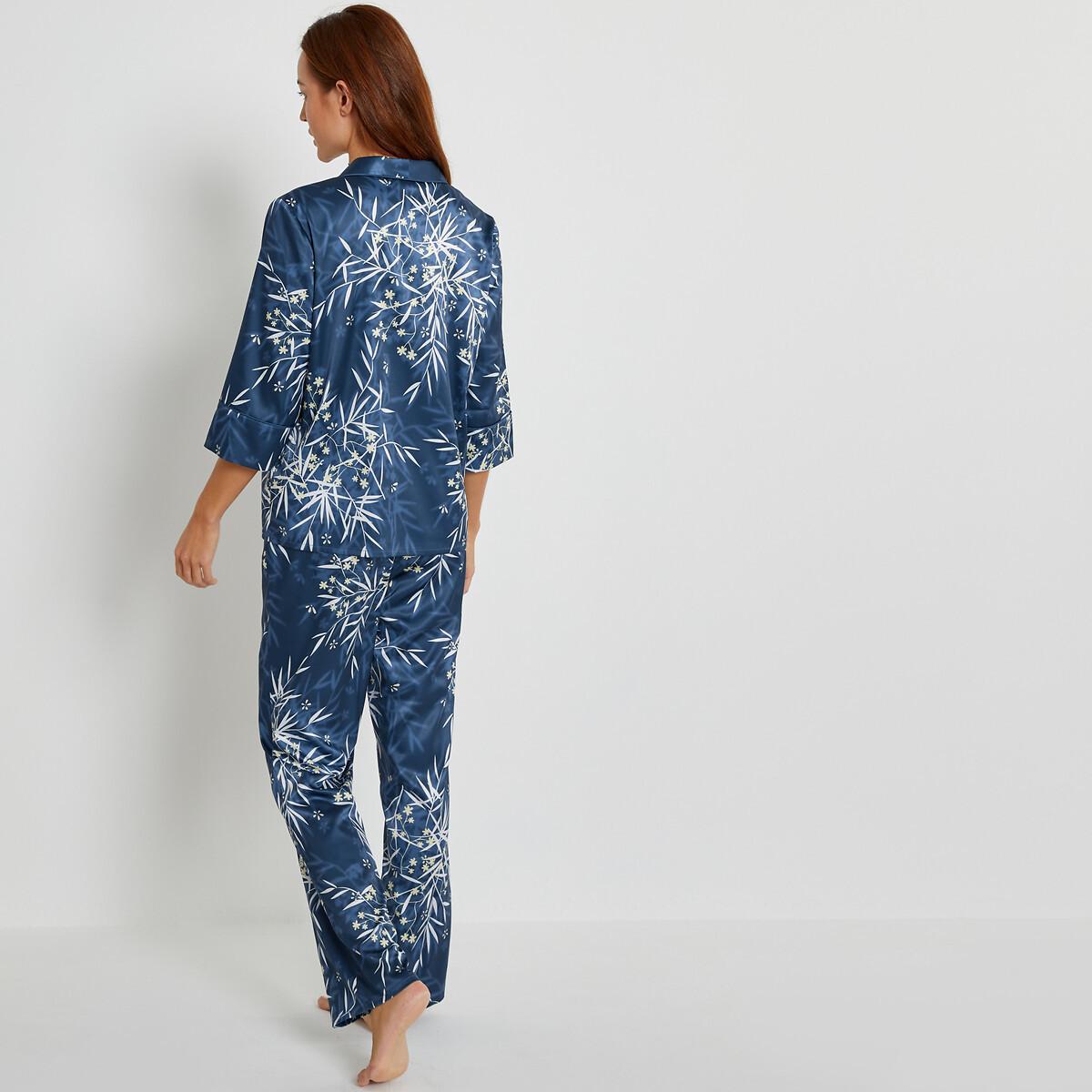 La Redoute Collections  Klassischer Pyjama aus gemustertem Satin 