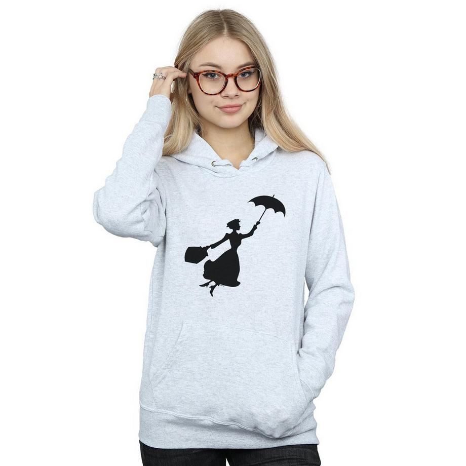 Disney Mary Poppins Silhouette Felpa con Cappuccio  