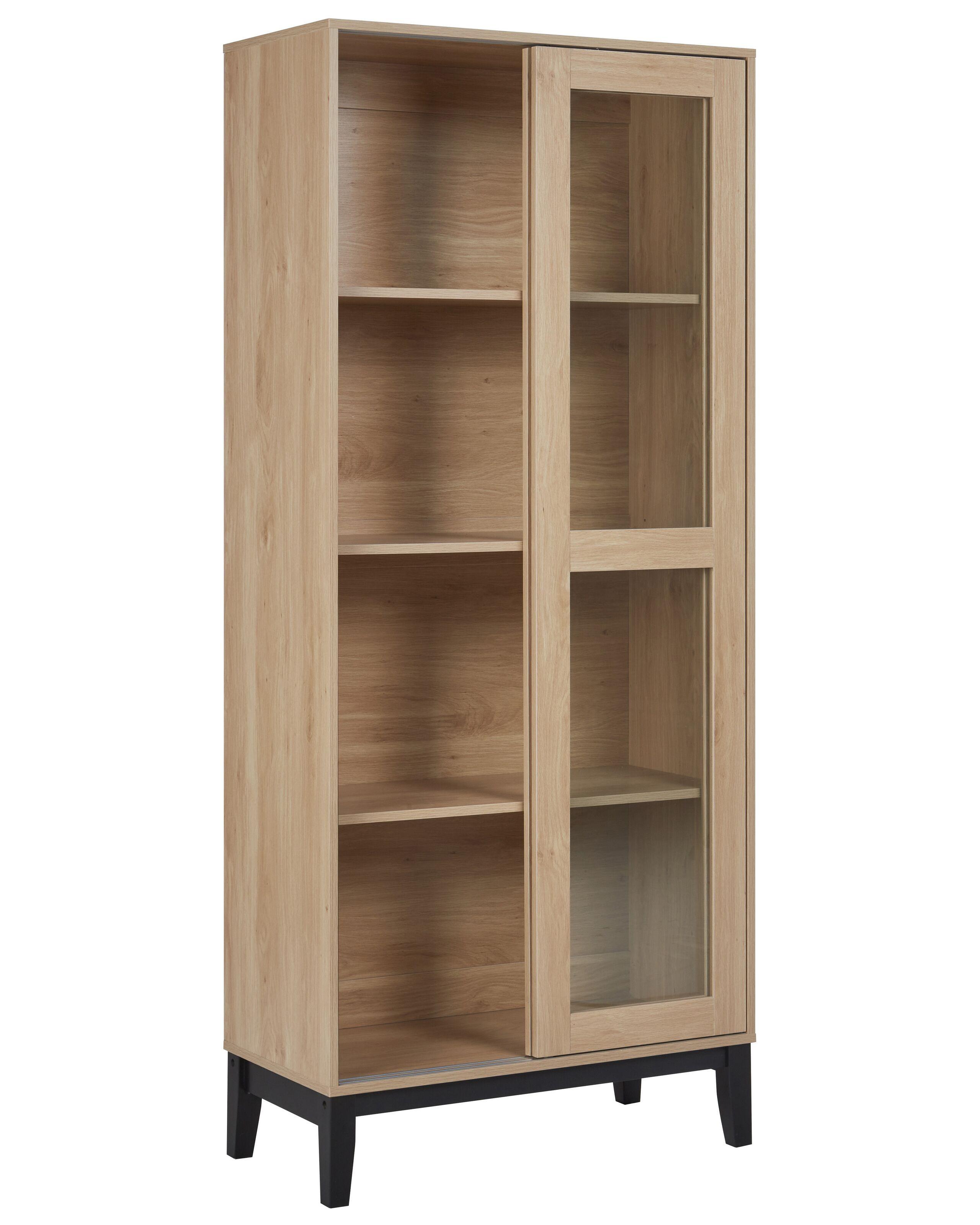 Beliani Vitrine en verre en MDF Scandinave RUMSON  