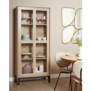 Beliani Vitrine en verre en MDF Scandinave RUMSON  