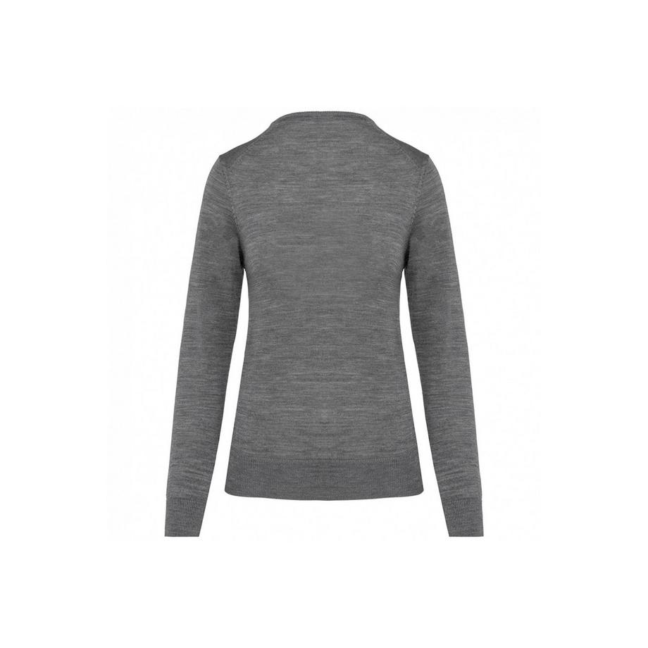 Kariban Maglione Merino Scollo a V  