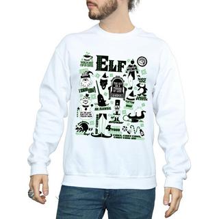 Elf Felpa Slogan Natalizio  