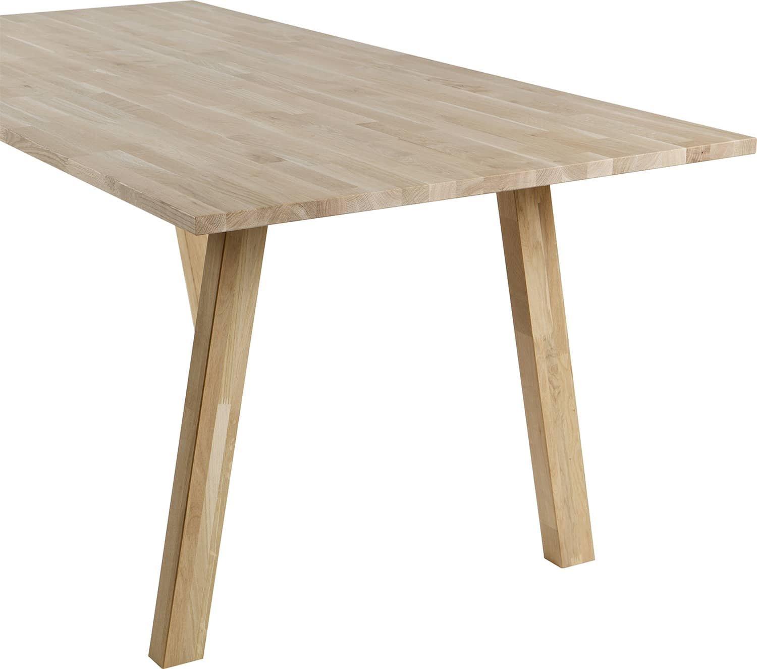 mutoni Structure de table Tablo en chêne forme A (lot de 2)  