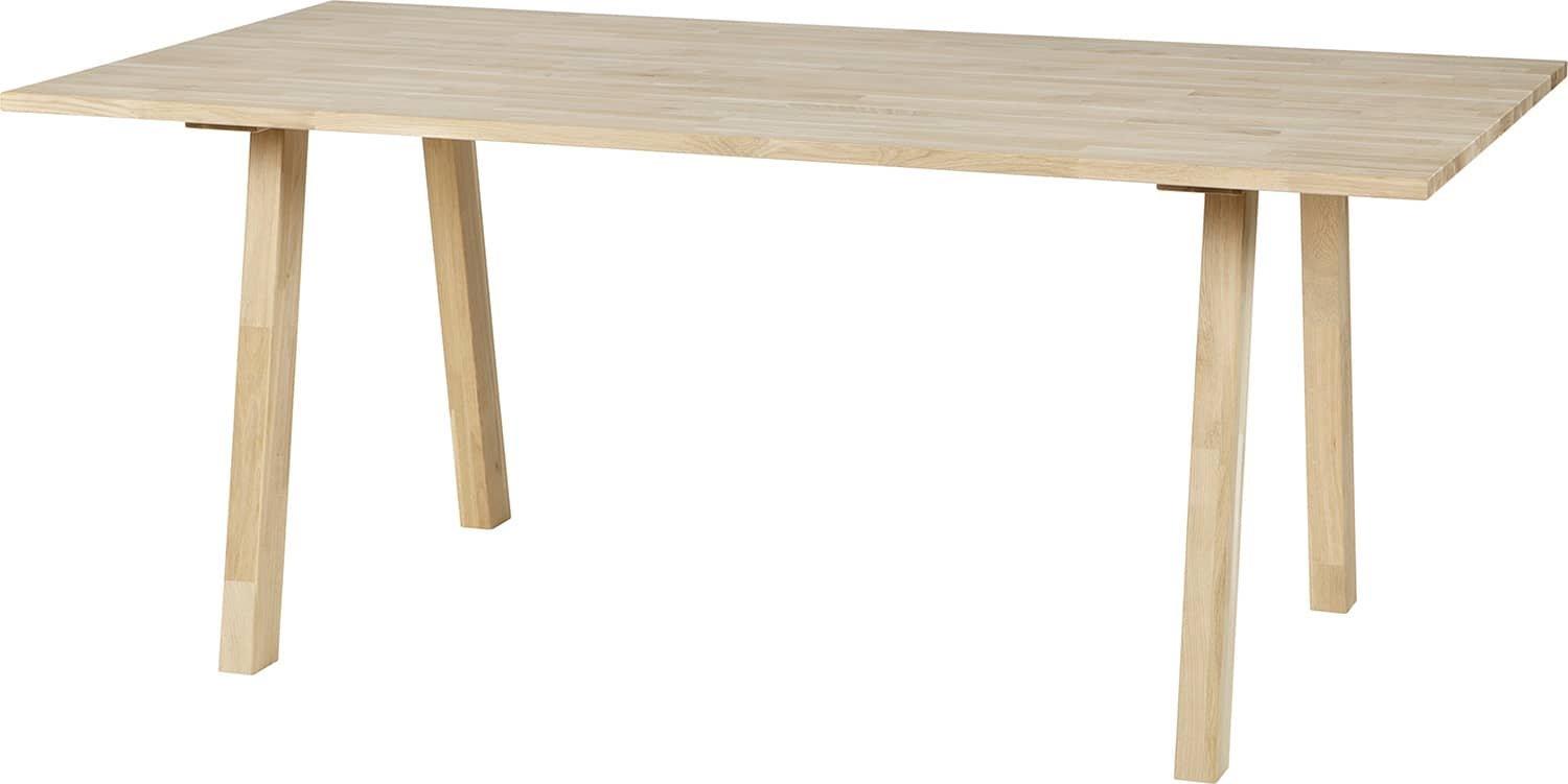 mutoni Structure de table Tablo en chêne forme A (lot de 2)  