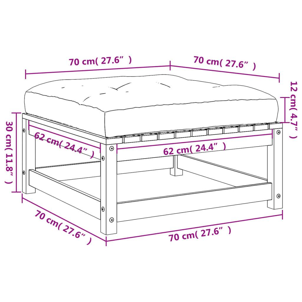 VidaXL Gartenhocker kiefernholz  