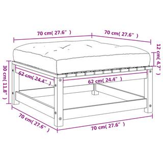 VidaXL Gartenhocker kiefernholz  