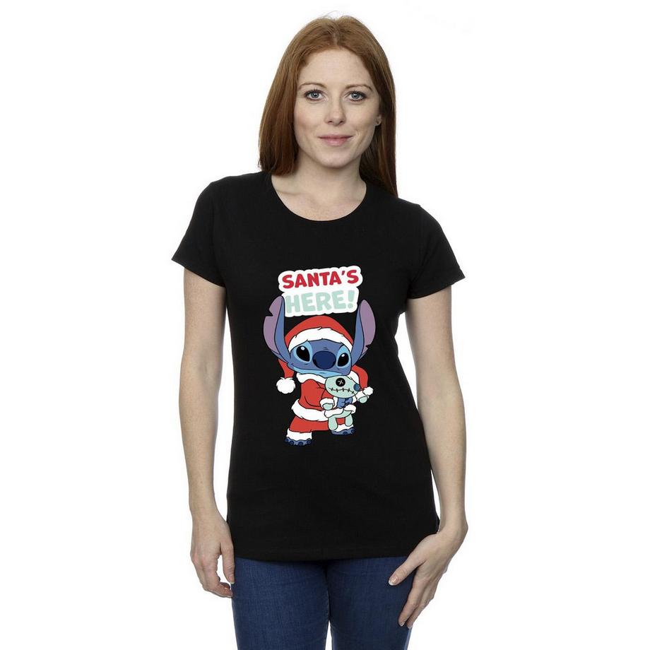 Disney Santa's Here Stitch T-Shirt  