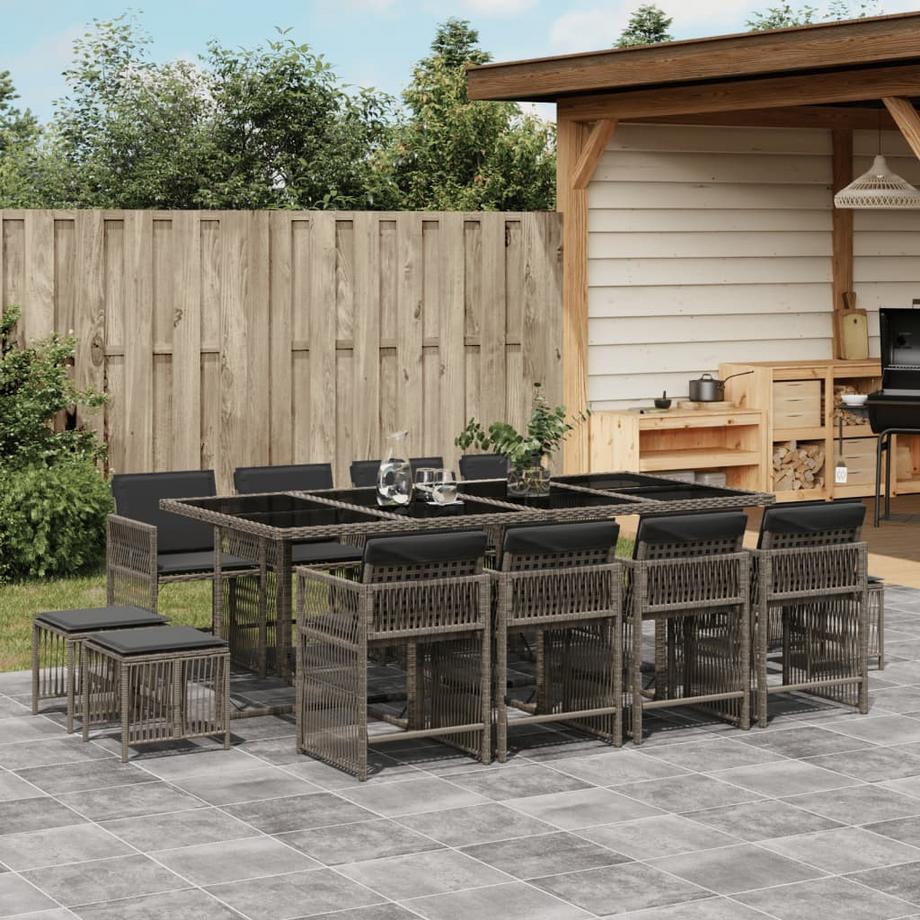 VidaXL set da pranzo da giardino Polirattan  