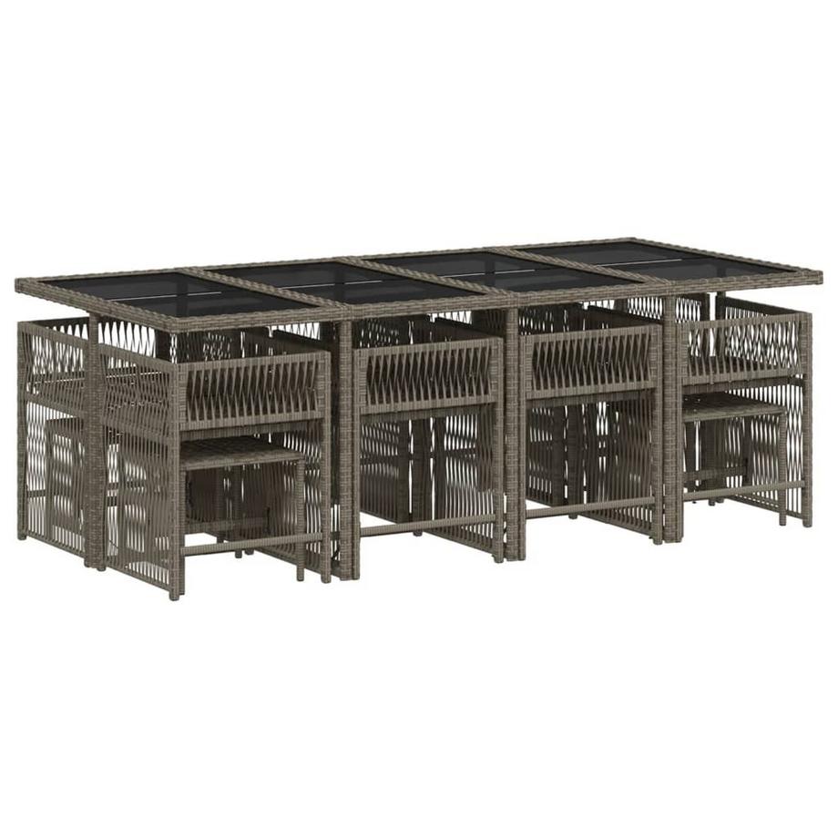 VidaXL set da pranzo da giardino Polirattan  