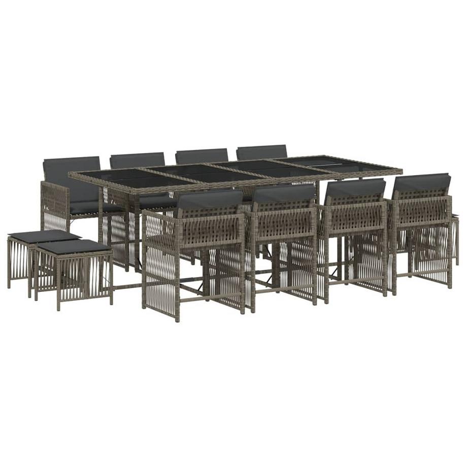 set da pranzo da giardino Polirattan