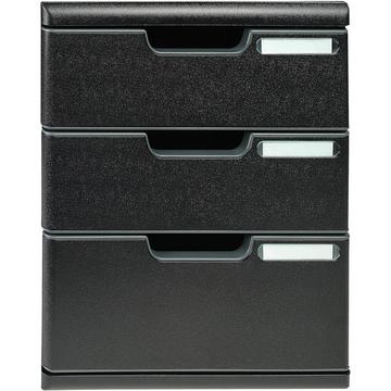 Cassettiera Modulo Ecoblack 3 cassetti chiusi