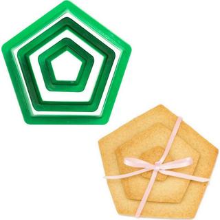 Decora Ausstecher Set Fünfeck, 3-teilig  