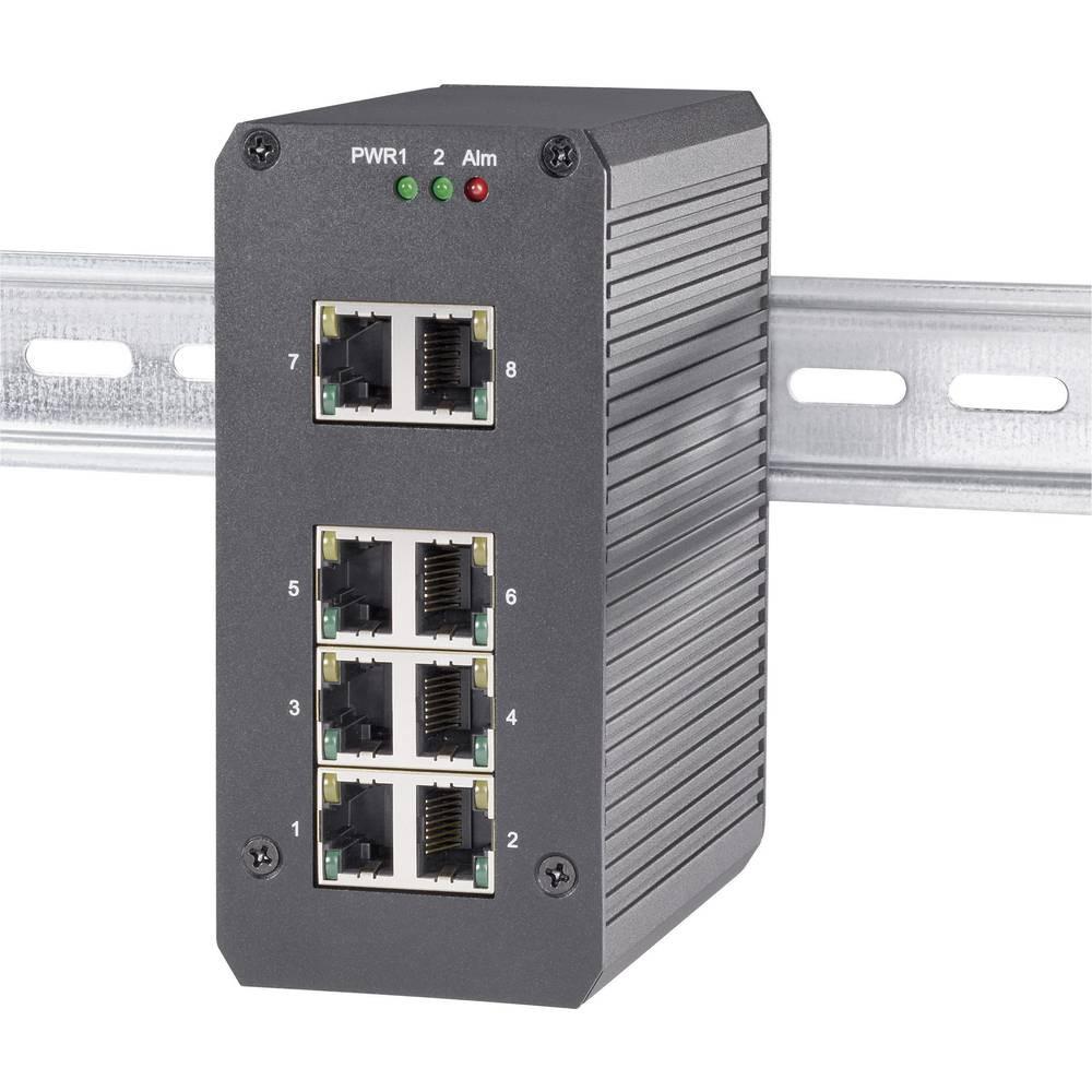 Renkforce  8 Port Gigabit Switch für Hutschiene 