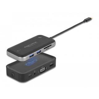 DeLock  DeLOCK Display wireless Adattatore USB Type-C Full HD - HDMI + VGA con lettore di schede e Hub 