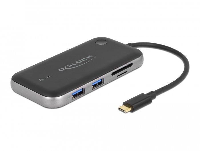 DeLock  DeLOCK Display wireless Adattatore USB Type-C Full HD - HDMI + VGA con lettore di schede e Hub 