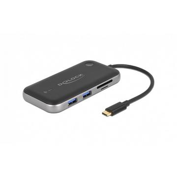 DeLOCK Display wireless Adattatore USB Type-C Full HD - HDMI + VGA con lettore di schede e Hub