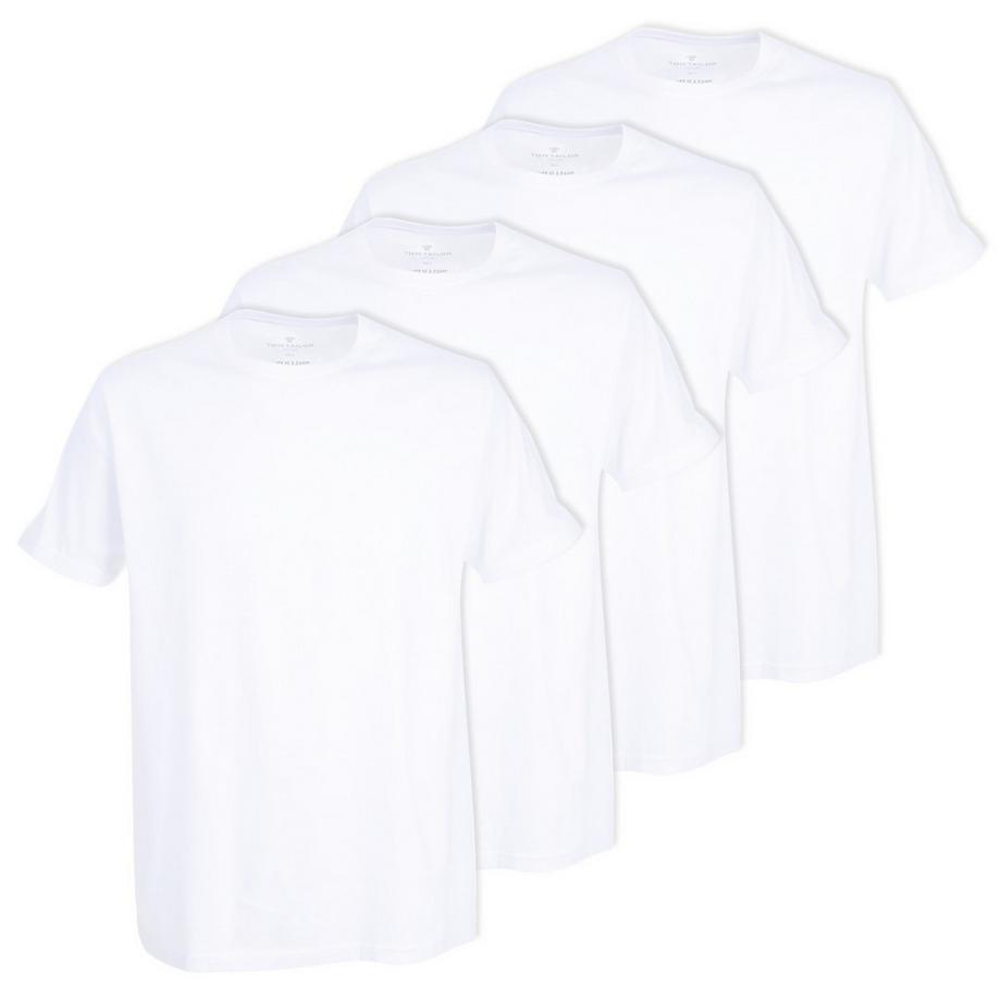 TOM TAILOR Lucky T 4er Pack Bequem sitzendes T-Shirt  
