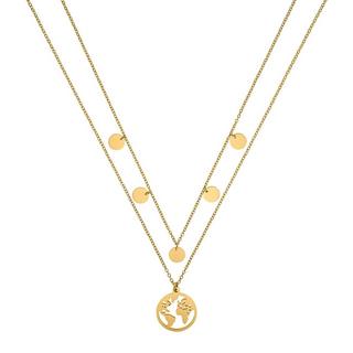 Heideman  Weltkette mit 5 Plättchen poliert 