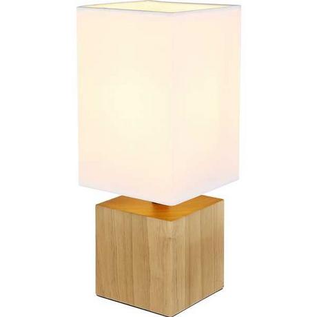 mutoni Lampe à poser Valentino bois naturel 1xE27  