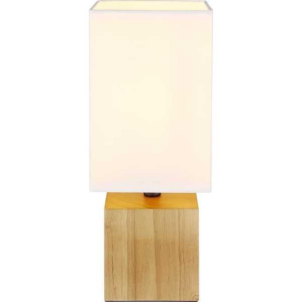 mutoni Lampe à poser Valentino bois naturel 1xE27  