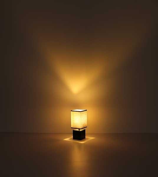 mutoni Lampe à poser Valentino bois naturel 1xE27  