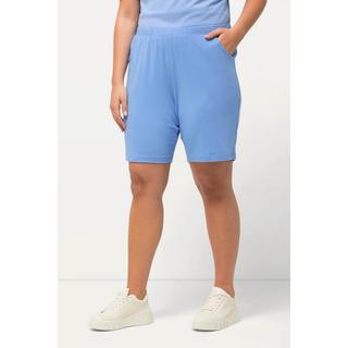 Ulla Popken  Shorts di jersey con tasche e cintura elastica 