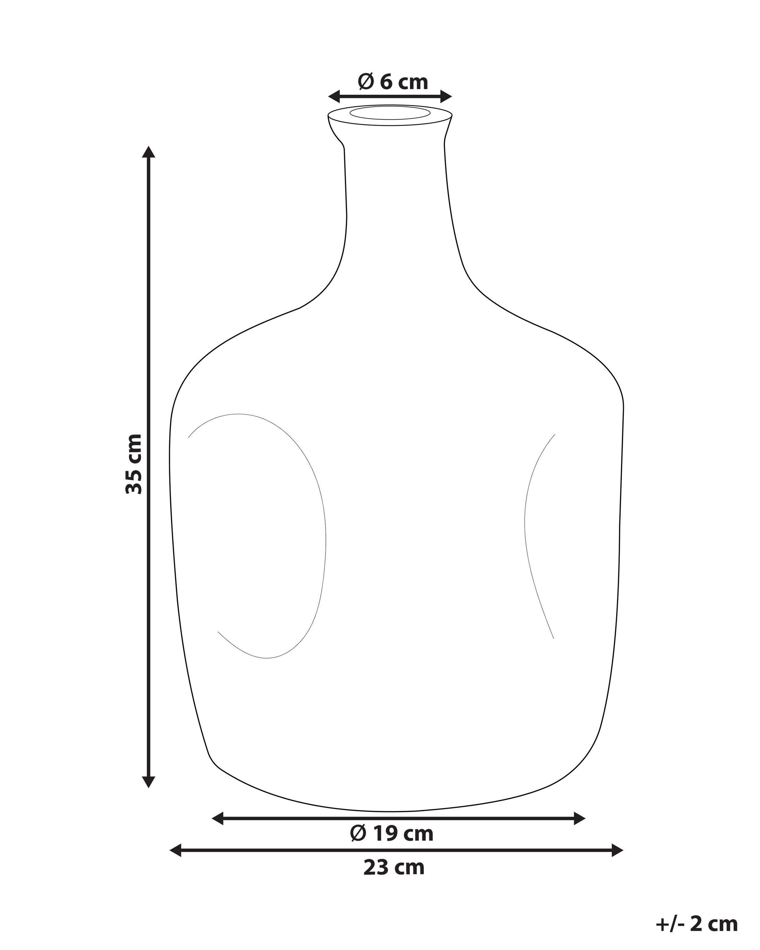 Beliani Vaso da fiori en Vetro Moderno KERALA  