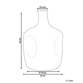 Beliani Vaso da fiori en Vetro Moderno KERALA  