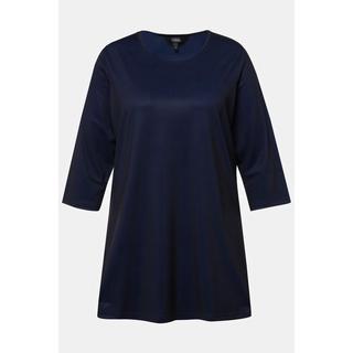 Ulla Popken  Longshirt, Ringmuster, Rundhals, 3/4-Arm 