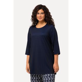 Ulla Popken  Longshirt, Ringmuster, Rundhals, 3/4-Arm 