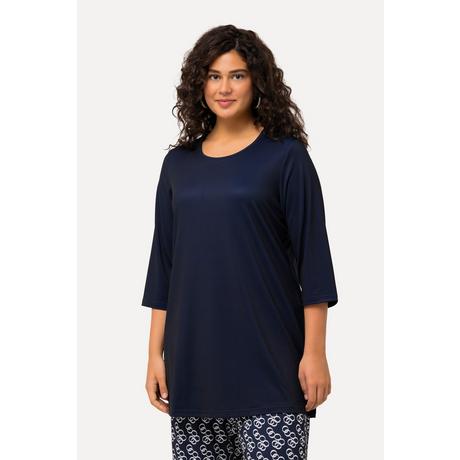 Ulla Popken  Longshirt, Ringmuster, Rundhals, 3/4-Arm 