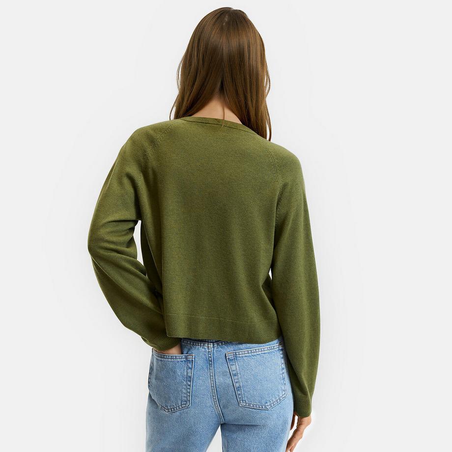 La Redoute Collections Cardigan Col Rond en Maille Fine  