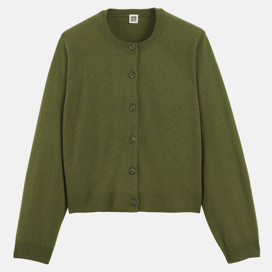 La Redoute Collections Cardigan Col Rond en Maille Fine  