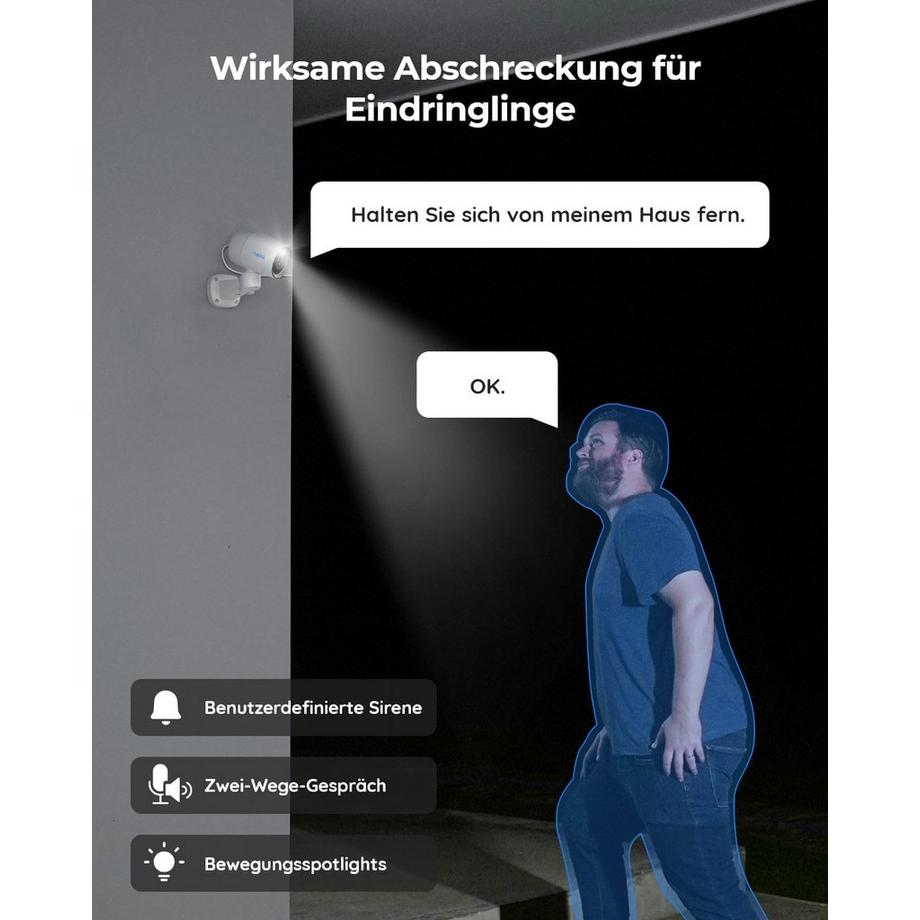 Reolink  P330P Caméra PoE 4K d'extérieur 