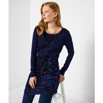 Devore-Tunika mit Schnürung