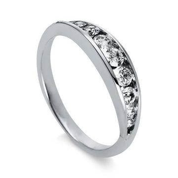 Mémoire-Ring 750/18K Weissgold Diamant 0.45ct.
