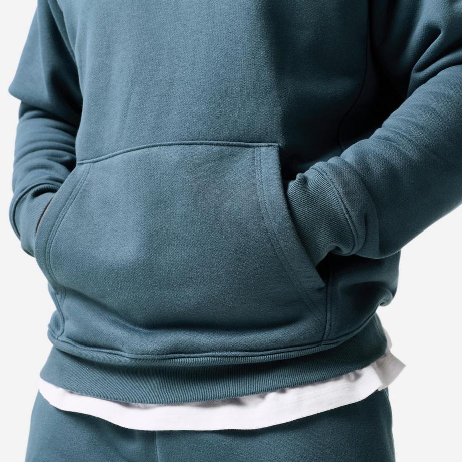 DOMYOS  Sweat de sport en coton à capuche homme, bleu foncé 