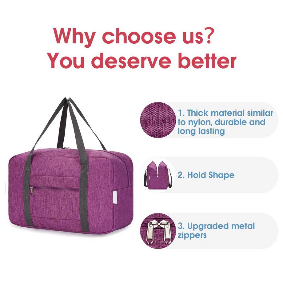 Only-bags.store Handgepäck, Handgepäck fürs Flugzeug, Faltbare Reisetasche, Weekender-Tasche  