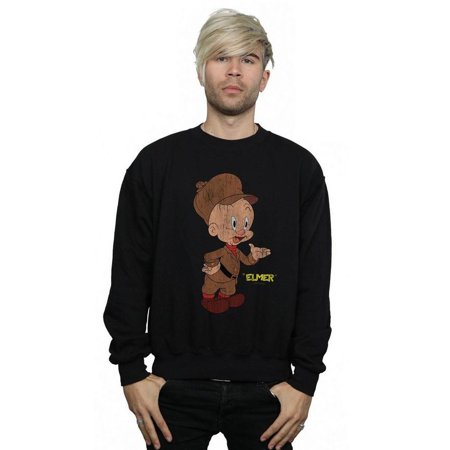 LOONEY TUNES Elmer Fudd Grafikdruck Sweatshirt  
