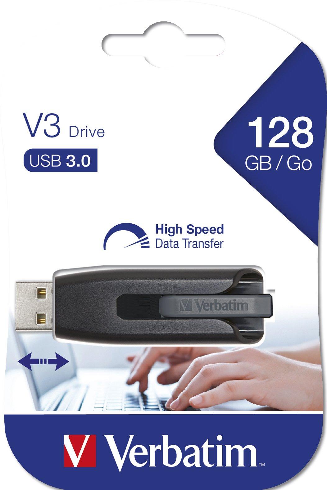 Verbatim  VERBATIM Store n Go Drive V3 128GB 49189 USB 3.0 black 