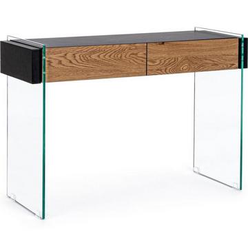 Console Line Wood noir 110x40