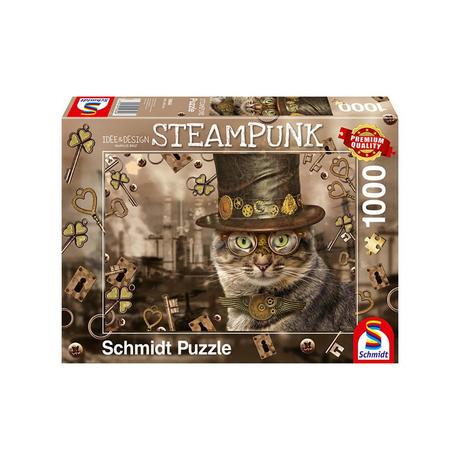 Schmidt  Puzzle Steampunk Katze (1000Teile) 