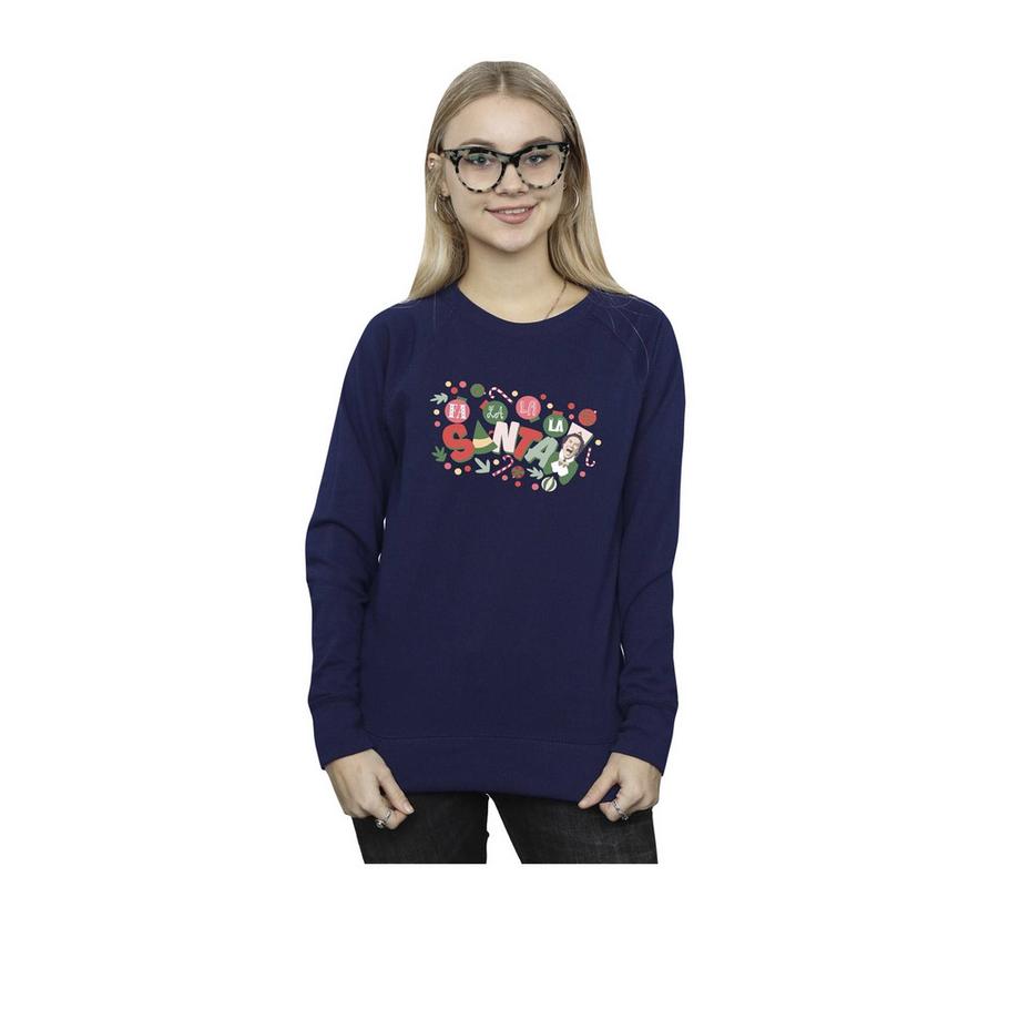 Elf Fa La La Bedrucktes Sweatshirt  
