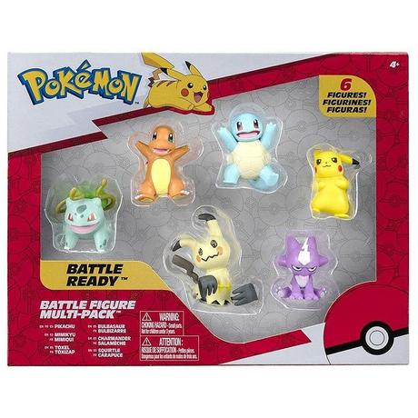 jazwares  Pokémon Battle Figuren 6-Pack 