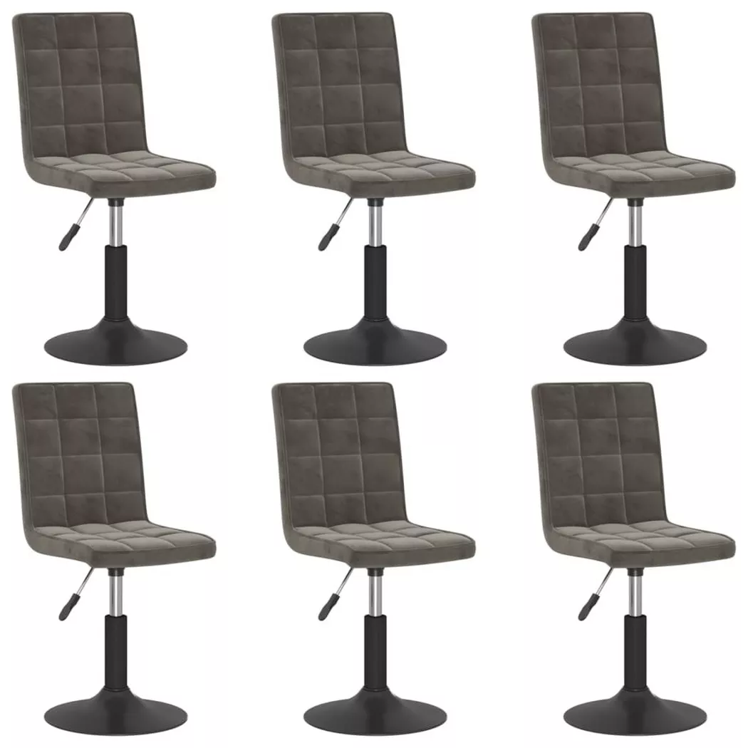 VidaXL - Chaise de salle à manger velours, One Size, Gris