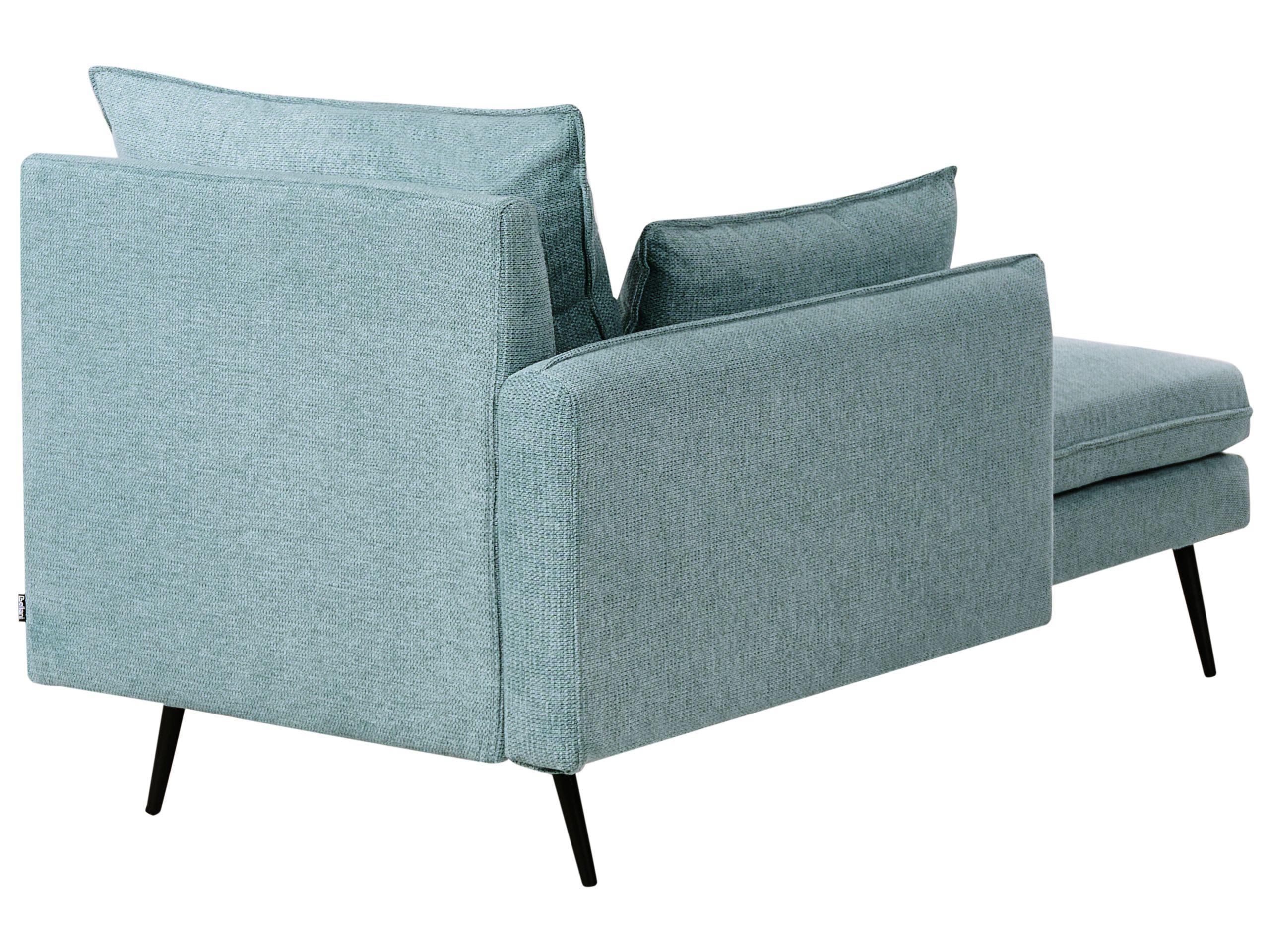 Beliani Chaise longue côté droit en Tissu Minimaliste YERRES  