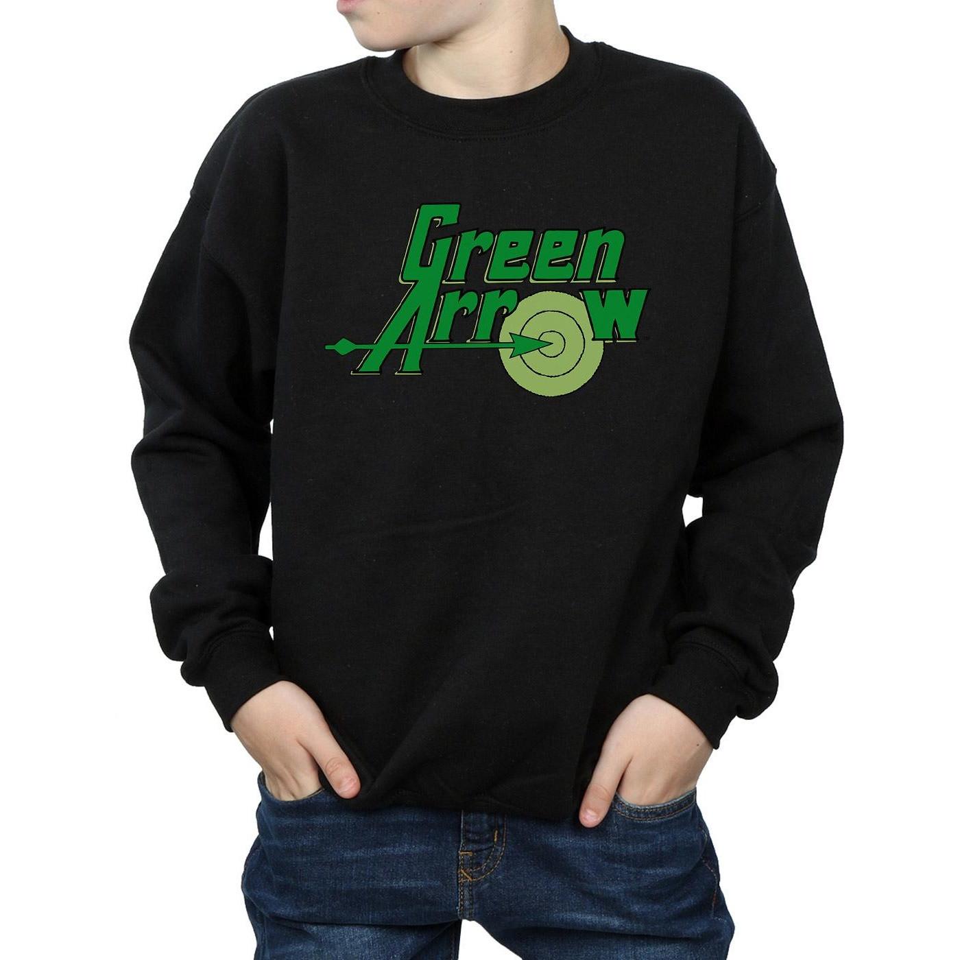 DC COMICS  Green Arrow Text Logo Sweatshirt 