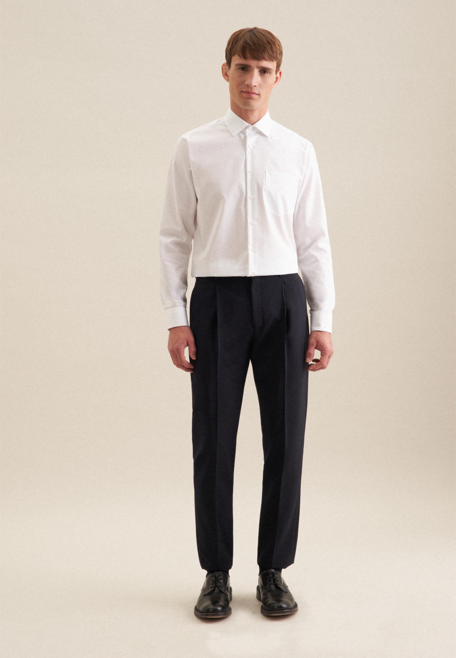 Seidensticker Business Hemd Regular Fit Langarm Uni  