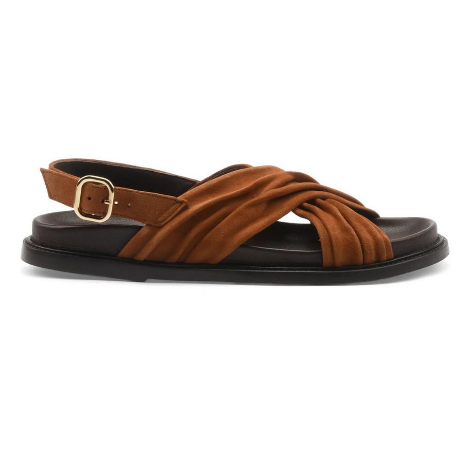 Maison Toufet Diane Slingback Sandale mit gerüschten Riemen  